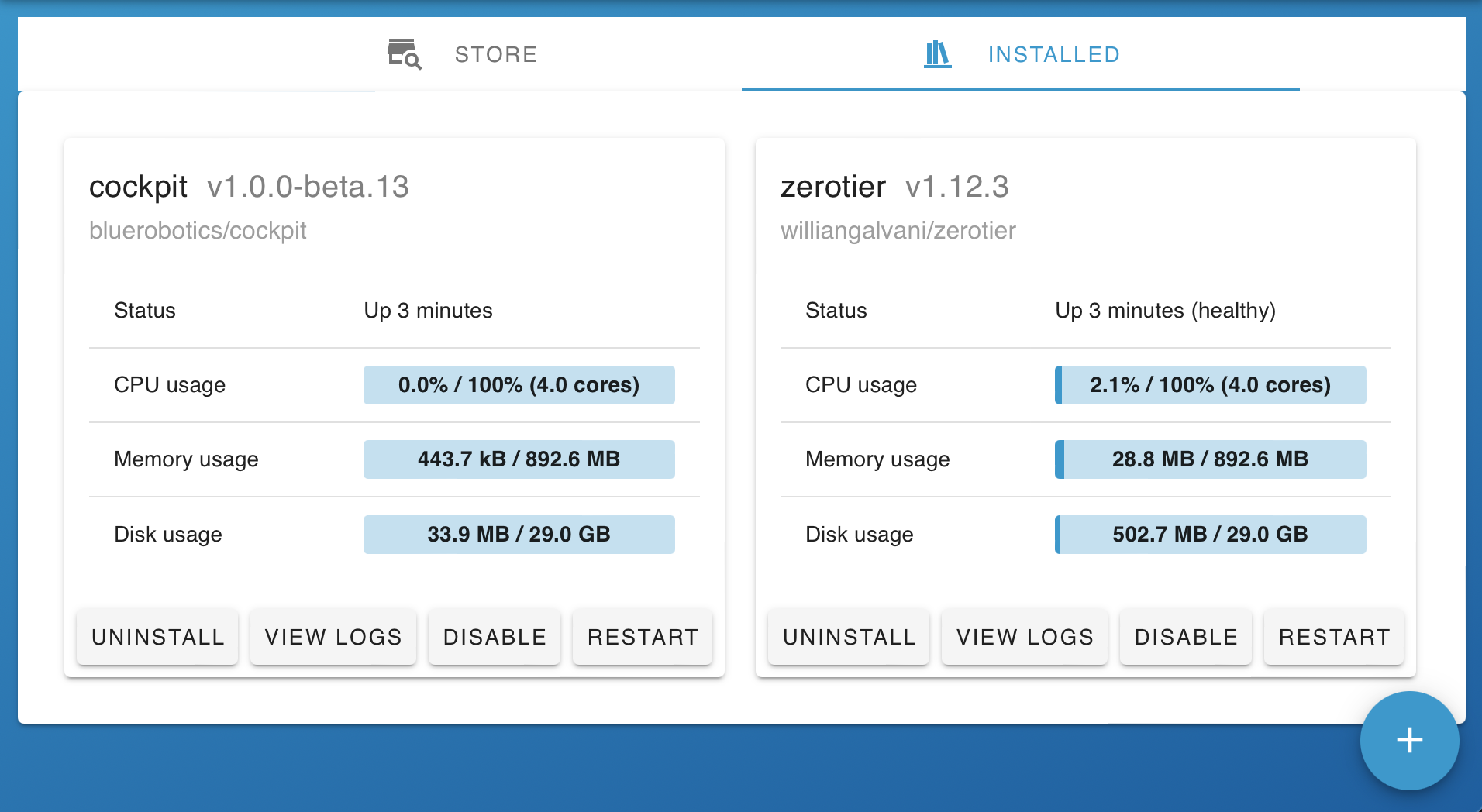 Extensions Installed (simple mode)