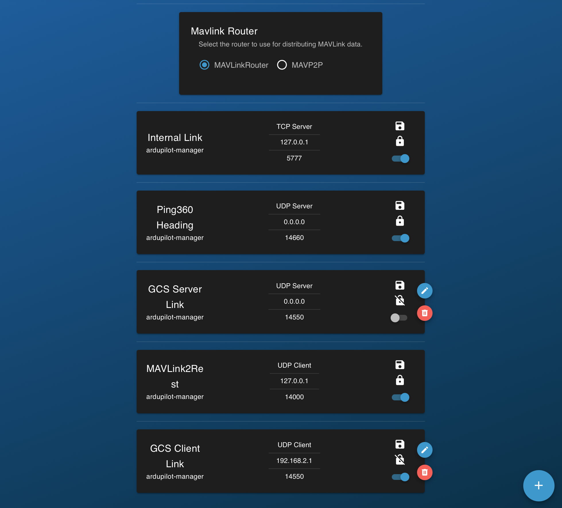 Mavlink Endpoints